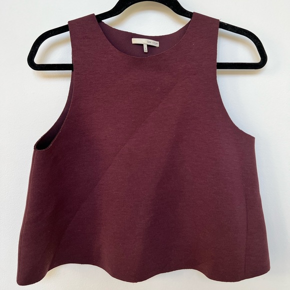 Burgundy Crop Top - Picture 1 of 3